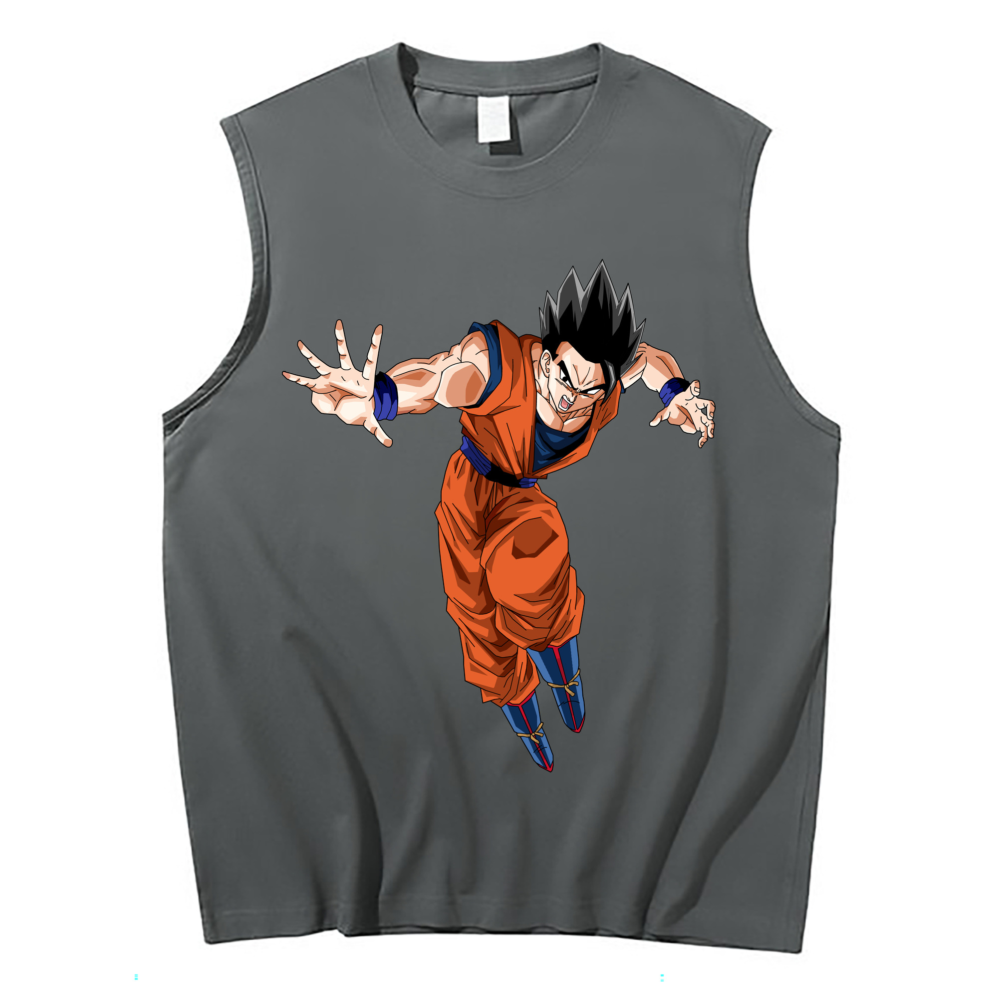 （画像用） ドラゴンボール 孫 悟飯（そんごはん）DRAGON BALL Son Gohan コットン100％タンクトップ（フロントプリント）